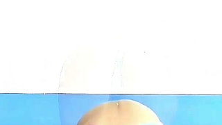 Flexible Stretching Workout in Tiny Thong