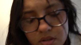 Curvy secretary fucked by boss and blazed with cumshot