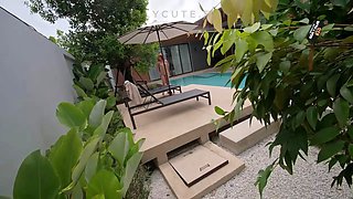 Petite Redhead Gets Fucked Hard by Pool Cleaner