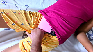 South Asian Cute Teen Step Sister and Step Bro Romantic Loud Moaning Fuck