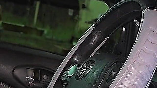 A Penis Flashing on a Rainy Night for Two Brunettes on the Street