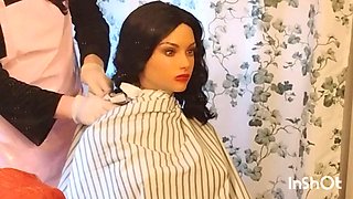 Haircape Barberettes Big Tits Cape Show