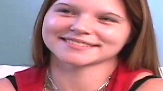 First Video Ever for This College Cutie