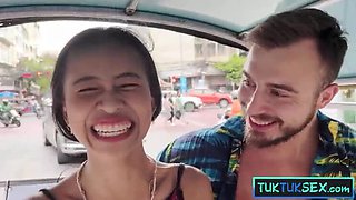 Petite Thai Teen Alina Kim Gets Tuktuk Ride Fuck with The Jaguar
