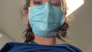 POV Dental Exam Blue Scrubs to Topless
