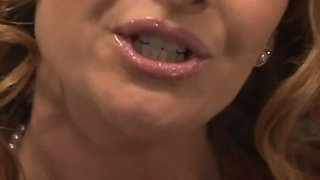 MILF Janet Mason Pussy Pounded and Face Dripping with Cum