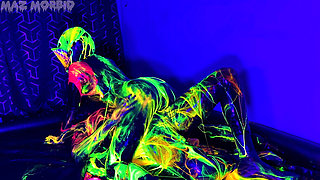 Uv Wet and Messy Gimpy Gas Mask Fun with Patricia