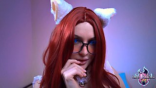 Busty TS Kitty Drenches Oil Over Her Massive Tits, Fondles Nipples Close-Up And