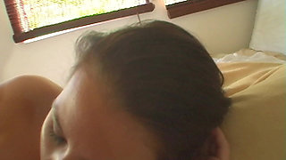 Sneaky Blowjob at Her Dads Condo