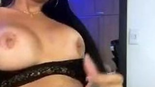 Samantha Teases In Her Sexy Black Lace Outfit Before