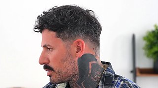 Stepdaughter tested stepdads huge tool