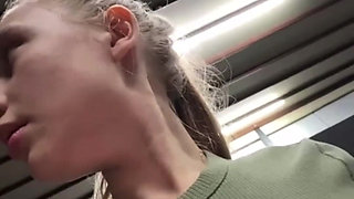 Squirtung and Anal Fucking in Public
