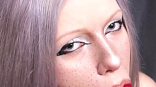 Succubus Sucks Liters of Sperm From a Dragon Dildo - Deep Throat!