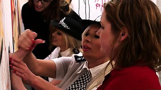 CFNM officers hanging at gloryhole