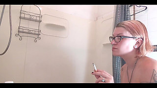 Candid Post-shower Smoke