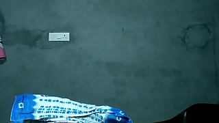 Early morning my wife put cucumber in her pussy and ass