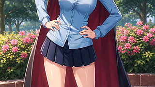 Anime girls dancing