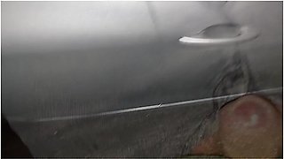 Italian Wife Left In The Car To Be Lent To A Friend And Make Her Drink His Cum