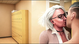 65 Granny Coach and Her 21 Yo Pupil Fucking Hard