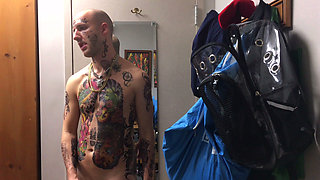 Face Tatted Masturbator