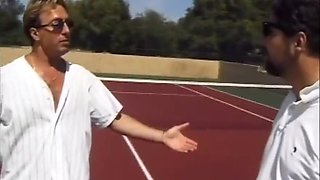 Brunette Horny Whore Have Sex In The Tennis Court While Someone Is Getting Video - Laura Angel