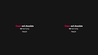Cream and chocolate