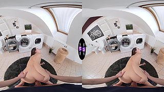 Teen Elena's tight shaved pussy craves deep throating and wild positions in VR