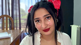 BUSTY SCHOOLGIRL FUCKS THE MATH TEACHER HARD to pass