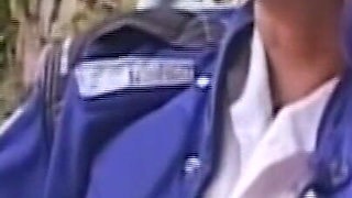 Blonde Slut Fingers Dripping Pussy Outdoors Till Squirting