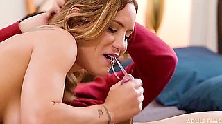 Horny Redhead Slut Gets Fucked With Her Panties On - Aderes Quin