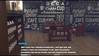 Beautiful and Mature MILF Fucked and Creampied by a Lonely Barista Boy