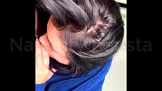 That wet blowjob then in the shower I love to suck the cock of this hottie