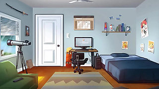 Summertime saga: stepdaughter and stepson caught their stepmother masturbating in her bed ep 43