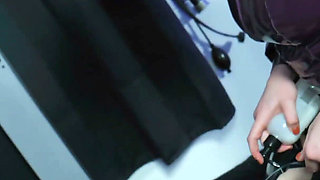 French Latex Mistress Pegging