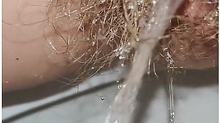 Huge Hayry Pussy Peeing Along With Loud Anal Farting For Toilet Fetish Lovers Only!