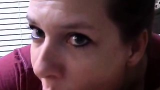 Amateur Housegirl Loves a Big Facial from Strangers