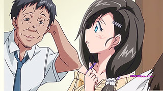 Hentai babe with huge tits gets fucked deep, moaning in animated bliss
