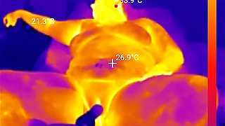 First BBC Sex Machine Fuck: Oiled up BBW Cums Hard on Your Massive Cock, 15 Min Ride and Cum Countdown, POV Thermal