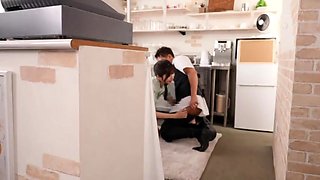Perv boss fucks sweet and sexy young babes in the office