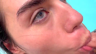 Alone in the Pool I'm a Whore, Broken Throat and Wet Pussy, Swallowing Cum