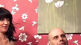 German couple gets whore to have a threesome for the first time in their lives