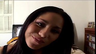 Amazing latin fullbreasted beauty Jenaveve Jolie is as welcome as flowers in may in Herb Collins' adult perfomance "point of view audition bed