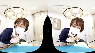 Japanese Nurse VR Short Hair With POV Heat