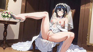 The bride becomes a meat urinal