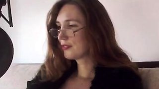 Shemale tranny enjoying solo masturbation