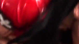 Booty Fest Scene-2 pretty Brunette Passion in Latex Lingerie Fucking Hard with Her Friend