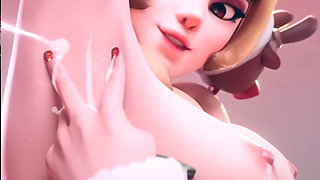 Christmas Juno Exposing Her Sexy Armpit Until It Gets Cum Covered