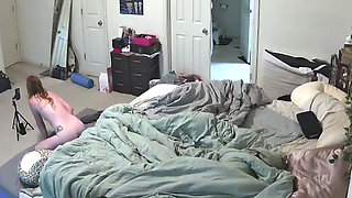 Webcam Catches MILF Riding Dildo
