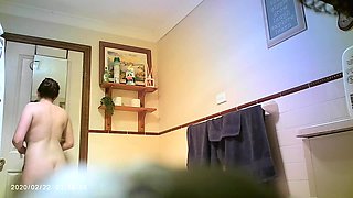 Big boobs stepsister exposed nude in bathroom
