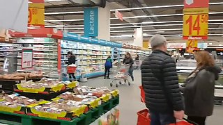 Russian MILF Public Lesbian Fuck with Huge Cucumber to Squirt